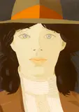 Alex Katz, The orange Band, 1979, Farbserigrafie auf Arches