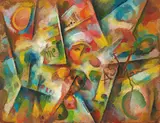 Curt Ehrhardt, Ohne Titel, Öl auf Karton