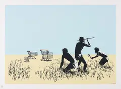 Trolleys by Banksy, 2007, Screenprint in colours, on wove paper, with full margins,, sold Jun 2015