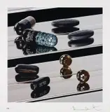 Dark Black Heaven (Nite Time) by Damien Hirst, 2012, Inkjet print in colours with glaze and foilblock, on Hahnemühle photo rag ultra smooth paper, with full margins,, offered Jun 2015