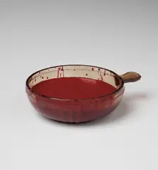 Pudding, for Texte zur Kunst by Paul McCarthy, 1999, Red rubber compound in glass dish,, sold Jun 2015