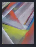 Tauba Auerbach, Untitled, 2011, Screenprint in colours, on black wove paper, with full margins,