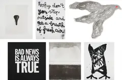 White Columns Print Portfolio by Various Artists, 2013, The complete set of six screenprints (one with red), on wove papers (one cut-out), with full margins and the full sheets, sold Jun 2015