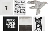 Various Artists, White Columns Print Portfolio, 2013, The complete set of six screenprints (one with red), on wove papers (one cut-out), with full margins and the full sheets, the sheets loose (as issued),