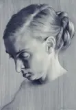John Currin, Rachel as the Hag, 2003, Glicée print on tracing paper to Somerset Velvet support, the full sheet,