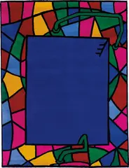Pool by Patrick Caulfield, 1979, Wool tapestry,, sold Jun 2015