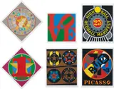 Robert Indiana, The American Dream, 1997, The complete portfolio of 30 screenprints in colours, including 6 loose and 24 bound prints (as issued), on wove paper, with full margins, with title page, text, poems by Robert Creeley, and photographic illustrations,