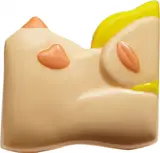 Tom Wesselmann, Little Nude, from 7 Objects in a Box, 1966, Vacuum-formed Plexiglas spray-painted in colours,