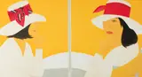 Alex Katz, Red Band, 2012, Aquatint, on wove paper, the full sheet,