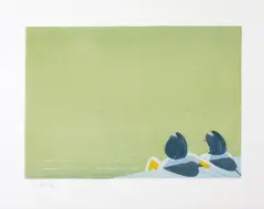 Harbor by Alex Katz, 2006, Aquatint in colours, on Cartiere Magnani Corona paper, with full margins,, sold Jun 2015