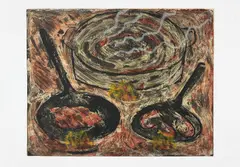 Miquel Barceló, Gran Ciuno (Large Kitchen), 1984, Etching with aquatint, drypoint and carborundum in colours, on wove paper, with full margins,