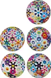 Flowerball Cosmos (3D); Flowerball Brown; Flower Ball (3-D) Kindergarten; Flower Ball (3-D) Sequoia sempervirens; and Flowerball Blood (3-D) V by Takashi Murakami, 2010-2013, Five offset lithographs in colours, on smooth wove paper, the full sheets,, sold Jun 2015