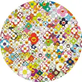 Super Flat, First Love, Flower by Takashi Murakami, 2010, Screenprint in colours with platinum leaf, on wove paper, with full margins,, offered Jun 2015
