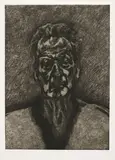 Self-Portrait: Reflection by Lucian Freud, 1996, Etching, on Somerset Textured paper, with full margins,, sold Oct 2015