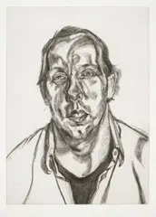 David Dawson by Lucian Freud, 1998, Etching, on Somerset Textured paper, with full margins,, offered Oct 2015