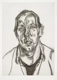 Lucian Freud, David Dawson, 1998, Etching, on Somerset Textured paper, with full margins,
