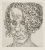 Lucian Freud, Girl with Fuzzy Hair, 2004, Etching, on Somerset paper, with full margins,