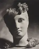 Classical Head with Flowers by Horst P. Horst, 1988, Platinum palladium print, sold May 2015