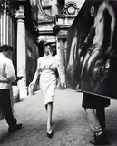 William Klein, Simone + Painting + Coffee, Rome