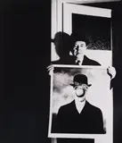 Bill Brandt, René Magritte with his picture 'The Great War', Brussels
