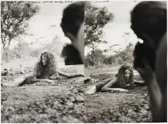 Peter Beard, Model, n.d., Two gelatin silver prints