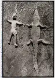 Peter Beard, Alistair and Croc, The Mingled Destinies of Crocodiles and Men, Lake Rudolf, Kenya, 1965, Gelatin silver print from Camera Work Portfolio , printed 1998