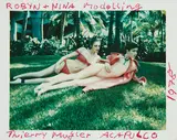 Robyn & Nina modelling Thierry Mugler Maillots, Acapulco by Helmut Newton, 1978, Polaroid print, offered Nov 2015
