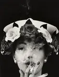 Hat + 5 Roses, Paris (Vogue) by William Klein, 1956, Gelatin silver print, printed later, sold Nov 2015