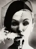 Smoke + Veil, Paris (Vogue) by William Klein, 1958, Gelatin silver print, printed later, sold Nov 2015