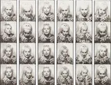 Holly Solomon by Andy Warhol, 1963-1964, Six unique gelatin silver photobooth prints, sold Nov 2015
