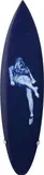 Michael Dweck, The Duke’s Mermaid (Sapphire) from Sculptural Form - Surfboard, 2015, Archival pigment print on silk, polyurethane, resin, fibreglass. Accompanied by the artist's aluminium wall-mounting bracket
