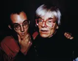 Andy Warhol and Keith Haring at Palladium, N.Y. by Nan Goldin, 1985, Dye destruction print, printed later, sold Nov 2015