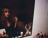 Joey in front of my mirror, Berlin by Nan Goldin, 1992, Dye destruction print, sold Nov 2015