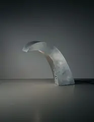 Jacques Le Chevallier, 'Chistera' desk lamp, model no. 26, circa 1927-1929, Aluminium