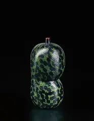 Yoichi Ohira, Unique vase, model no. 2, from the 'Respiro' series, 2008, Handblown murrine glass canes with granular inserts, carved and polished surface