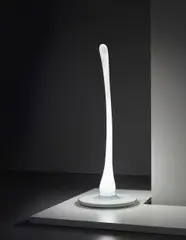 Unique light sculpture, designed for the exhibition 'Salviati Meets London', London by Ross Lovegrove, 2004, Blown opaque glass, painted MDF, offered Apr 2015