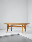 Dining table, from 'L’Equipement de la Maison' series, Grenoble by Charlotte Perriand and Pierre Jeanneret, designed circa 1939-1945, produced circa 1947-1952, Pine, sold Apr 2015