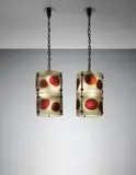 Venini, Pair of large 'Cheerio' lanterns
