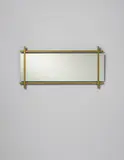 Rare and early mirror by Ettore Sottsass, circa 1958, Mirrored glass, brass, sold Apr 2015