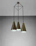 'Gemme di cristallo' chandelier, model no. 2126 by Max Ingrand, circa 1962, Nickel-plated brass, glass, sold Apr 2015