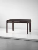 Rare desk, designed for the offices of Compagnie Parisienne de Distribution d'Électricité S.A., Paris by Jean Prouvé, 1934, Painted bent steel, aluminium, painted plywood, sold Apr 2015