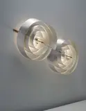 Poul Henningsen, Monumental and rare double-spiral wall light, designed for the Scala Cinema and Concert Hall, Aarhus Theatre