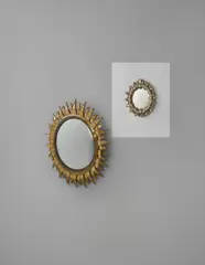 'Gerbera' mirror by Line Vautrin, circa 1960, Talosel resin, mirrored glass, sold Oct 2015