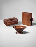 Alexandre Noll, Lidded box, model no. 289, footed bowl and book cover