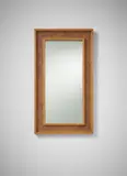 Mirror by Jean Royere, circa 1955, Oak, cane, mirrored glass, sold Oct 2015