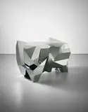 Mattia Bonetti, 'Polyhedral' chest of drawers, designed 2002, produced 2004, Stainless steel covered wood