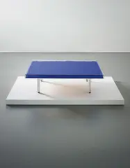 Yves Klein, 'Table bleue', designed 1961, Acrylic, glass, IKB pigment, chrome-plated metal