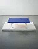 Yves Klein, 'Table bleue', designed 1961, Acrylic, glass, IKB pigment, chrome-plated metal
