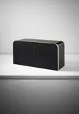 Gabriella Crespi, Sideboard, circa 1976, Brass, painted-laminated wood, painted wood
