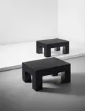 Gabriella Crespi, Pair of side tables, circa 1975, Painted laminated-wood